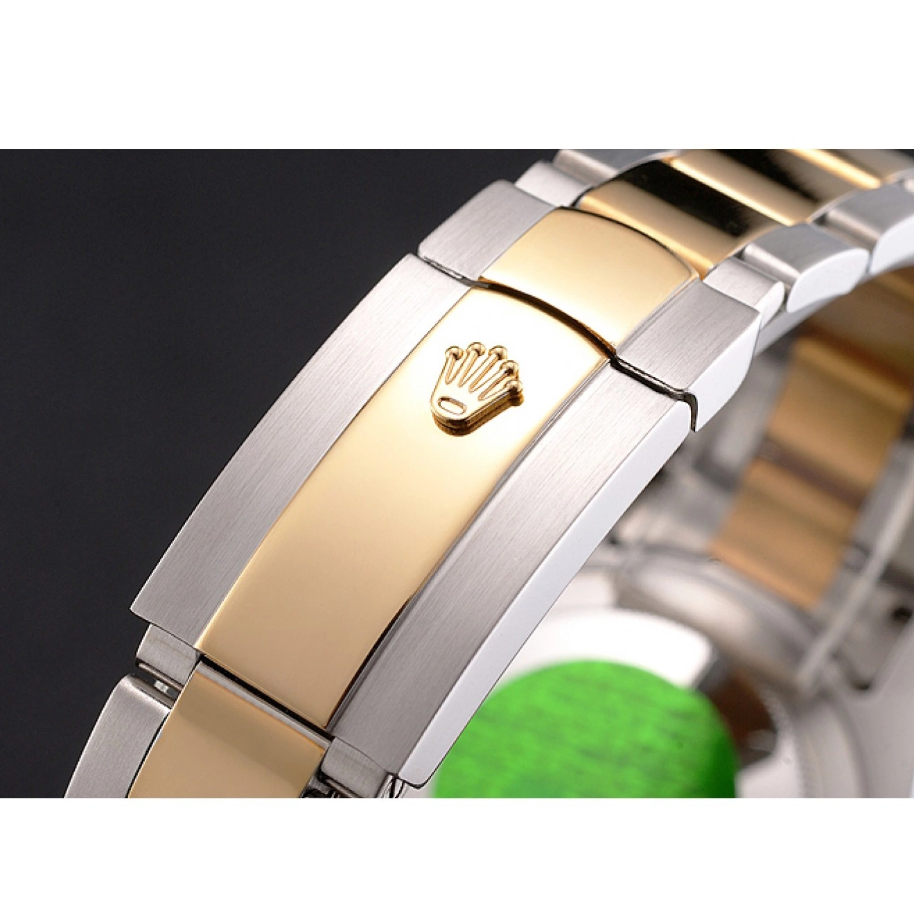 Rolex copies cheap Case Stainless Swiss Tone Rolex Datejust Gold White Steel Dial Two Bracelet 0713